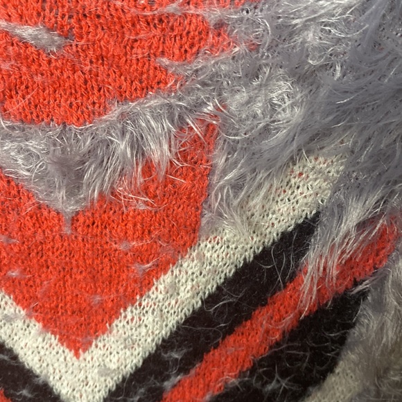 Fluffy Aztec Print Sweater - Picture 3 of 3